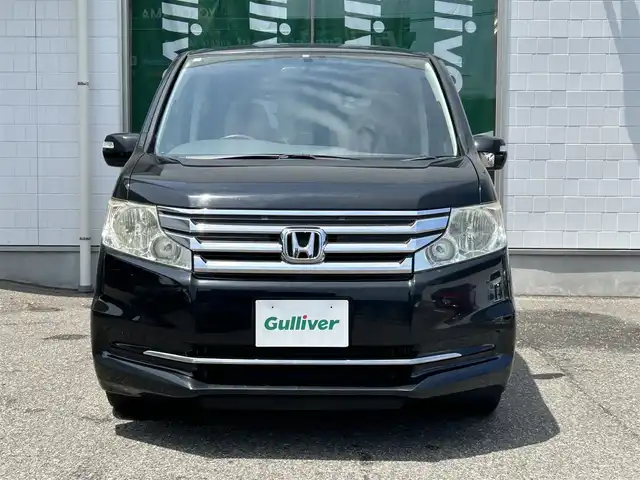 ホンダ ステップワゴン G Eセレクション 新潟県 2012(平24)年 15万km クリスタルブラックパール ワンオーナー/メモリナビ/ワンセグテレビ/バックカメラ/フリップダウンモニター/アイドリングストップ/ウィンカーミラー/ドアバイザー/両側パワースライドドア/ETC/純正ホイール車載