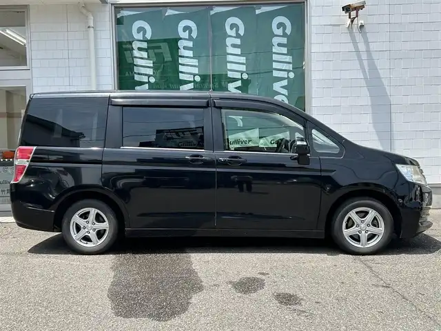 ホンダ ステップワゴン G Eセレクション 新潟県 2012(平24)年 15万km クリスタルブラックパール ワンオーナー/メモリナビ/ワンセグテレビ/バックカメラ/フリップダウンモニター/アイドリングストップ/ウィンカーミラー/ドアバイザー/両側パワースライドドア/ETC/純正ホイール車載