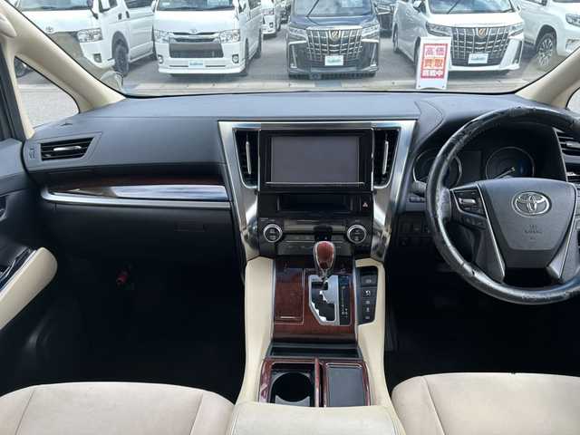 トヨタ ヴェルファイア ハイブリット X 富山県 2015(平27)年 9.8万km グレイッシュブルーマイカメタリック 〇純正ナビ/〇フルセグTV/〇Bluetooth/〇パノラミックビューモニター/〇ビルトインETC/〇ドライブレコーダー/〇パワースライドドア（両側）/〇クルーズコントロール/○コーナーセンサー/〇LEDヘッドランプ/〇オートライト/〇フォグランプ/〇純正16インチアルミ/〇革巻きステアリングホイール/〇前後左右独立オートエアコン/〇スマートエントリー/〇禁煙車