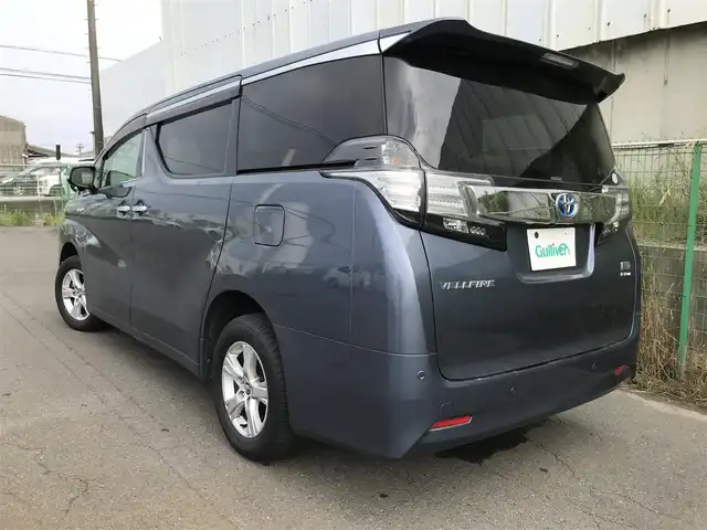 トヨタ ヴェルファイア ハイブリット X 富山県 2015(平27)年 9.8万km グレイッシュブルーマイカメタリック 〇純正ナビ/〇フルセグTV/〇Bluetooth/〇パノラミックビューモニター/〇ビルトインETC/〇ドライブレコーダー/〇パワースライドドア（両側）/〇クルーズコントロール/○コーナーセンサー/〇LEDヘッドランプ/〇オートライト/〇フォグランプ/〇純正16インチアルミ/〇革巻きステアリングホイール/〇前後左右独立オートエアコン/〇スマートエントリー/〇禁煙車