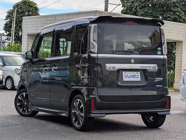 スズキ スペーシア カスタム HYBRID XS ターボ 栃木県 2018(平30)年 9.6万km ブルーイッシュブラックパール3 ”(株)IDOMが運営する【じしゃロン宇都宮店】の自社ローン対象車両になります。こちらは現金またはオートローンご利用時の価格です。自社ローンご希望の方は別途その旨お申付け下さい。/純正ナビ(CD/DVD/BT/TV)/衝突被害軽減システム/クルーズコントロール/ハーフレザーシート/両側パワースライドドア/横滑り防止装置/ETC/ドライブレコーダー/アイドリングストップ/LEDヘッドライト/オートライト/社外15インチAW/シートヒーター(D席)/プッシュスタート/フロアマット