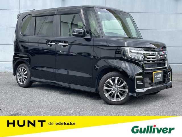 ホンダ Ｎ ＢＯＸ カスタム L 千葉県 2021(令3)年 5.2万km クリスタルブラックパール 社外ナビ/　(CD DVD TV BT iPod)/レーダークルーズコントロール/片側電動スライドドア/バックカメラ/14インチアルミホイール/コーナーセンサー/純正LEDヘッドライト/オートライト/衝突軽減ブレーキ/レーンキープアシスト/プッシュスタート/リアサンシェード/スマートキー/スペアキー×1/保証書　取扱説明書