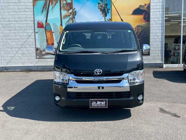 トヨタ ハイエース 宮崎県 2019(令1)年 7.8万km 黒 カロッツェリアメモリーナビ　/シートカバー　/社外フリップダウンモニター　/社外フロント・左フロントカメラ/ＥＴＣ　/片側パワースライド　/オートハイビーム　/ドアバイザー　/社外フロアマット