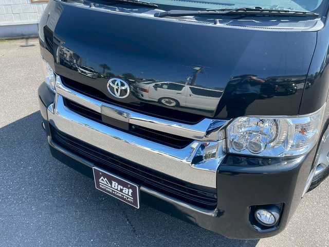 トヨタ ハイエース 宮崎県 2019(令1)年 7.8万km 黒 カロッツェリアメモリーナビ　/シートカバー　/社外フリップダウンモニター　/社外フロント・左フロントカメラ/ＥＴＣ　/片側パワースライド　/オートハイビーム　/ドアバイザー　/社外フロアマット