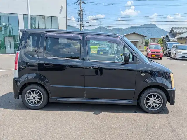 スズキ ワゴンＲ FX－S LTD 福井県 2006(平18)年 8.7万km ブルーイッシュブラックパール3 盗難防止装置/イクリプス7インチHDDナビ/フルセグテレビ/純正フロアマット/ダブルエアバッグ/リモコンキー/保証書・取説