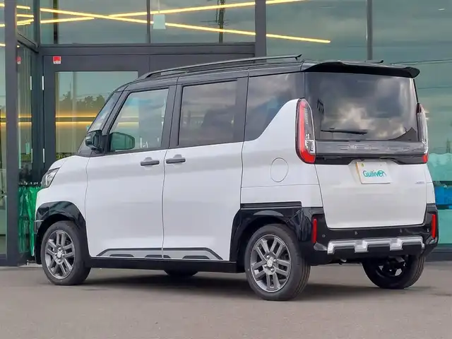 三菱 デリカミニ T プレミアム 東京都 2025(令7)年 0.1千km アメジストブラック/シルキーホワイト 届出済未使用車/9インチディスプレイオーディオ/AndroidAuto/AppleCarplay/Bluetooth/HDMI/全方位カメラ/デジタルインナーミラー/ステアリングヒーター/両側パワースライドドア/アイドリングストップ/シートヒーター/ルーフレール/前後コーナーセンサー