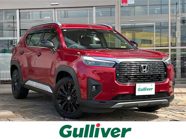 ホンダ ＷＲ－Ｖ Z+ ブラックスタイル 静岡県 2025(令7)年 0.2万km ワイン ホンダセンシング/・バックモニター/・前後コーナーセンサー/・クリアランスソナー/・横滑り防止/・レーンキープアシスト/・踏み間違い防止/・SOSコール/・レーダークルーズコントロール/8インチ純正ナビ/・FM/・AM/・Bluetooth/・フルセグTV/・iPod/・USB/主要装備/・フォグランプ/・LEDヘッドライト/・オートライト/・オートハイビーム/・純正アルミホイール/・純正フロアマット/・ステアリングリモコン/・プッシュスタート/・スマートキー/・スペアキー/・ハーフレザー調シート/・ワンオーナー