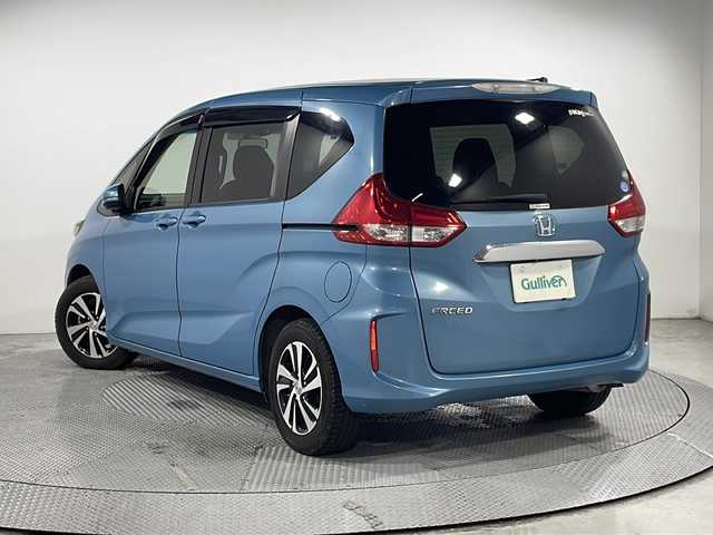 ホンダ フリード G 広島県 2018(平30)年 3.4万km ブルーホライゾンM 純正ナビ（フルセグTV/Bluetooth/DVD）/バックカメラ/片側パワースライドドア/LEDヘッドランプ/オートライト/ハーフレザーシート/純正15インチAW/ビルトインETC/ステアリングスイッチ/スマートキー