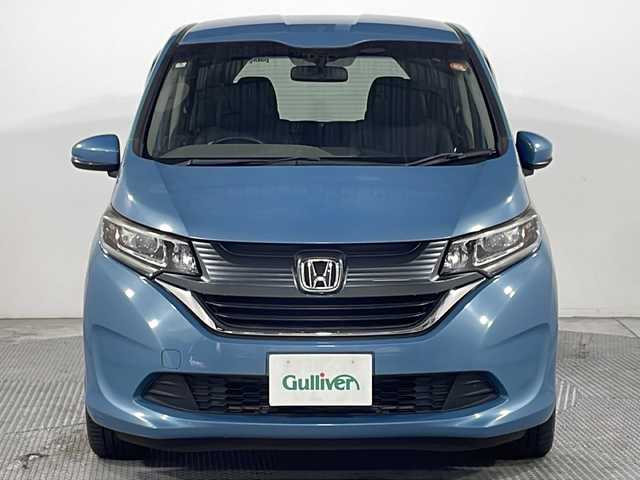 ホンダ フリード G 広島県 2018(平30)年 3.4万km ブルーホライゾンM 純正ナビ（フルセグTV/Bluetooth/DVD）/バックカメラ/片側パワースライドドア/LEDヘッドランプ/オートライト/ハーフレザーシート/純正15インチAW/ビルトインETC/ステアリングスイッチ/スマートキー