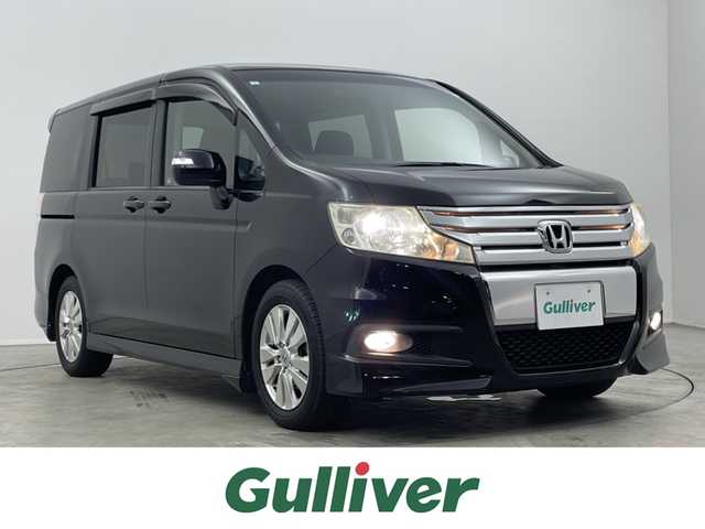 ホンダ ステップワゴン スパーダ Z 埼玉県 2011(平23)年 4.5万km プレミアムブラキッシュパール 純正HDDナビ/　ワンセグTV/CD/DVD/HDD/HDDREC/両側パワースライドドア/バックカメラ/フリップダウンモニター/パドルシフト/ベンチシート/横滑り防止装置/オートライト/純正ビルトインETC/スマートキー/スペアキー/純正フロアマット/純正アルミホイール