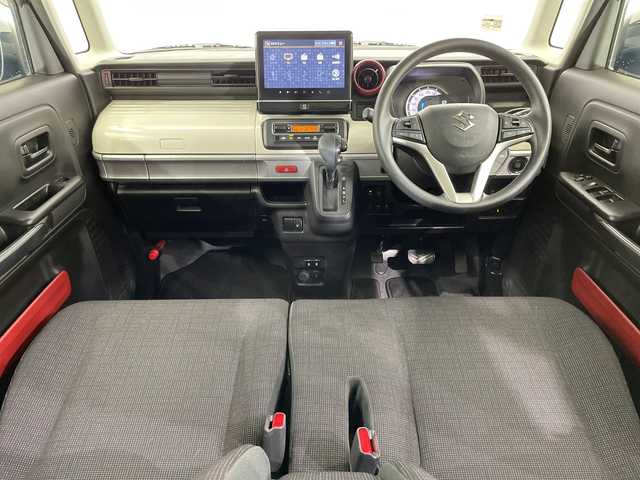 スズキ スペーシア HYBRID X 栃木県 2023(令5)年 2.7万km ブルーイッシュブラックパール3 純正ナビ/（CD/フルセグTV/Bluetooth/USB）/全方位カメラ　/禁煙車　/デュアルブレーキサポート　/スズキコネクト対応通信器装着車　/コーナーセンサー　/ＥＴＣ　/前方ドラレコ　/両側パワースライドドア　/運転席シートヒーター　/オートライト/ＬＥＤヘッドライト/スマートキー/プッシュスタート/アイドリングストップ/ステアリングスイッチ/ウインカーミラー/純正フロアマット/アップグレードパッケージ装着車/全方位モニター用カメラパッケージ装着車/スズキコネクト対応通信機器装着車/デュアルカメラブレーキサポート/レーン逸脱警告システム/メーカー９インチナビ・フルセグ/両側パワースライドドア/クルーズコントロール/ステアリングスイッチ/ドライブレコーダー/クリアランスソナー/シートヒーター/ETC/スマートキー/プッシュスタート/アイドリングストップ