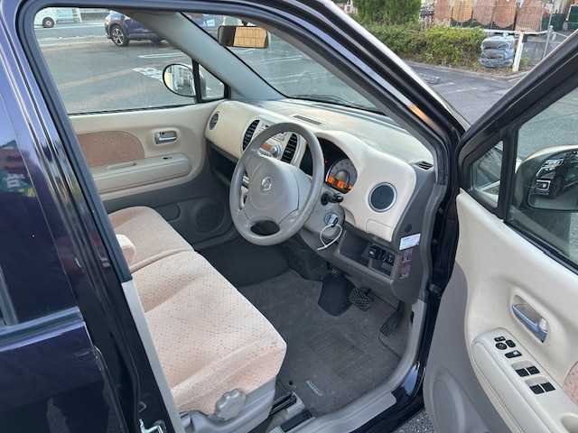 日産 モコ S 東京都 2010(平22)年 9.6万km ミステリアスバイオレットパール CDプレーヤー/純正フロアマット/リモコンキー/電格ミラー/ABS/パワーウィンドウ/パワーステアリング/Wエアバッグ/ハロゲンヘッドライト/保証書、取扱説明書