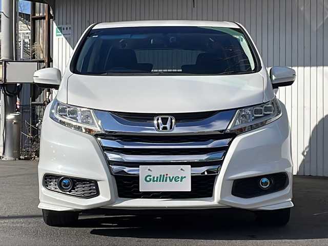 ホンダ オデッセイ G エアロパッケージ 長野県 2014(平26)年 7.8万km ホワイトオーキッドパール コンフォートビューパッケージ/純正インターナビフルセグTV/バックカメラ/ビルトインETC/ＬＥＤヘッドライト/両側パワースライドドア/クルーズコントロール/プッシュスタート/スマートキー/純正17インチアルミ