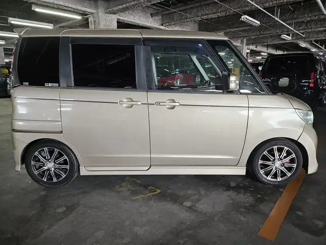 スズキ パレット ＳＷ XS 長崎県 2010(平22)年 5.4万km クリアベージュメタリック カロッツェリアナビ/フルセグTV/片側パワースライドドア/HIDヘッドランプ/オートライト/オートエアコン/ベンチシート/フルフラット/レザー調シートカバー付/社外14インチアルミホイール/スマートキー/プッシュエンジンスタート/禁煙車