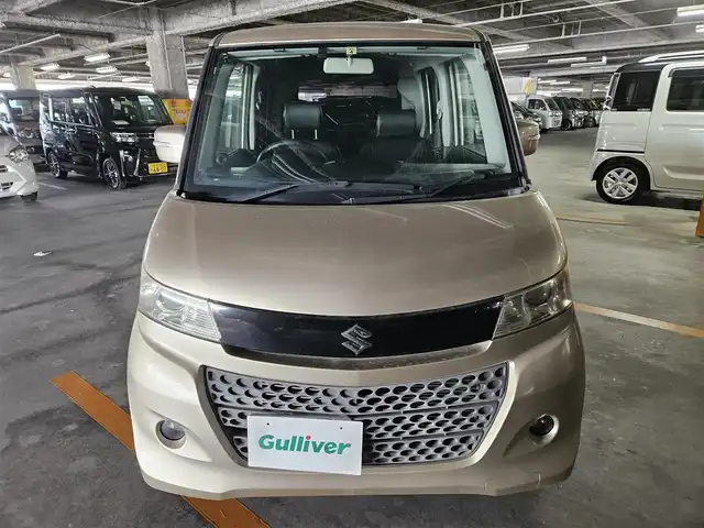 スズキ パレット ＳＷ XS 長崎県 2010(平22)年 5.4万km クリアベージュメタリック カロッツェリアナビ/フルセグTV/片側パワースライドドア/HIDヘッドランプ/オートライト/オートエアコン/ベンチシート/フルフラット/レザー調シートカバー付/社外14インチアルミホイール/スマートキー/プッシュエンジンスタート/禁煙車