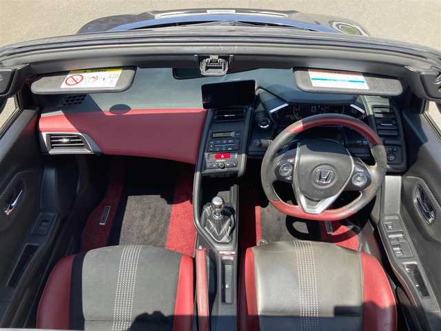 ホンダ Ｓ６６０ モデューロX 静岡県 2018(平30)年 5.6万km アドミラルグレーメタリック 純正オーディオ/専用本革巻きステアリング/ステアリングスイッチ/ステルスブラック塗装Modulo15インチアルミホイール/チタン製シフトノブ/スポーツブレーキパッド/Modulo専用フロアマット/ターボ/スマートキー＆プッシュスタート/ボルドーレッドロールトップ/黒赤スポーツレザーシート/クルーズコントロール/LEDオートヘッドライト/6速MT