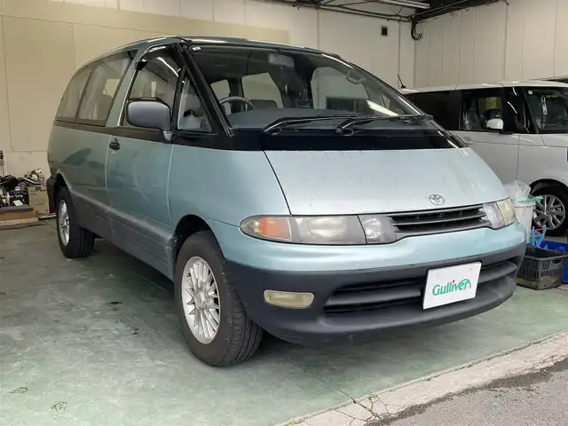 トヨタ エスティマ ルシーダ X 京都府 1993(平5)年 17.5万km ライトターコイズマイカM ・ETC/・純正フロアマット/・パワーウィンドウ