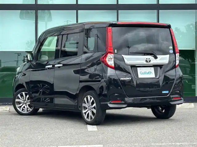 トヨタ ルーミー カスタムG－T 沖縄県 2020(令2)年 2.7万km ブラックマイカメタリック 純正ナビ/フルセグTV/バックカメラ/（BT/CD/DVD)/プリクラッシュセーフティー/クルーズコントロール/コーナーセンサー/横滑り防止装置/両側パワースライドドア/純正フロアマット/純正アルミホイール/アイドリングストップ/シートヒーター/革巻きステアリング/LEDヘッドライト/フォグランプ/オートライト/オートマチックハイビーム