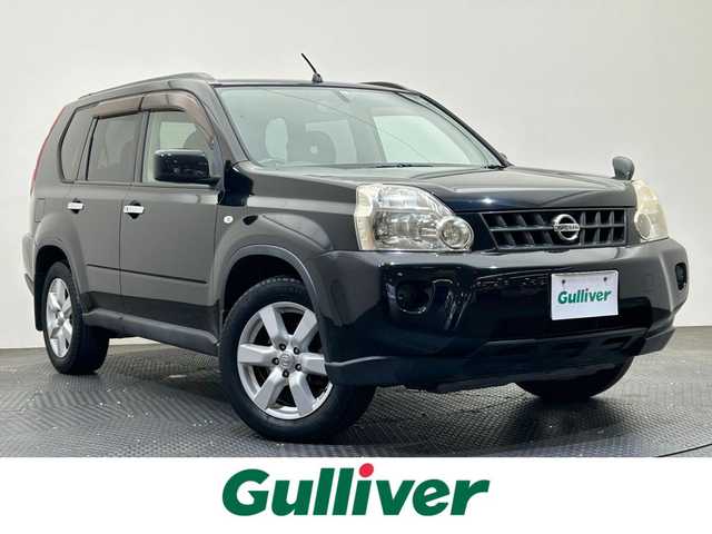 日産 エクストレイル 20X 愛媛県 2009(平21)年 4.9万km ダイヤモンドブラック 純正ＳＤナビ　バックカメラ　衝突軽減　フルセグTV　スマートキー ＥＴＣ  純正フロアマットマット 純正アルミホイール ハロゲンヘッドライト ＡＡＣ　オートライト ４WD ルーフレール