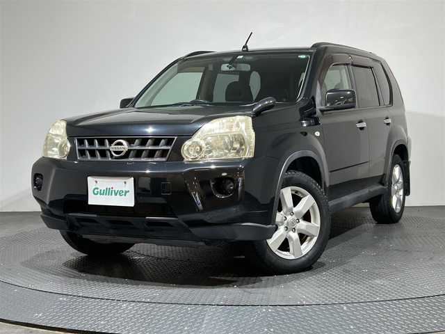 日産 エクストレイル 20X 愛媛県 2009(平21)年 4.9万km ダイヤモンドブラック 純正ＳＤナビ　バックカメラ　衝突軽減　フルセグTV　スマートキー ＥＴＣ  純正フロアマットマット 純正アルミホイール ハロゲンヘッドライト ＡＡＣ　オートライト ４WD ルーフレール