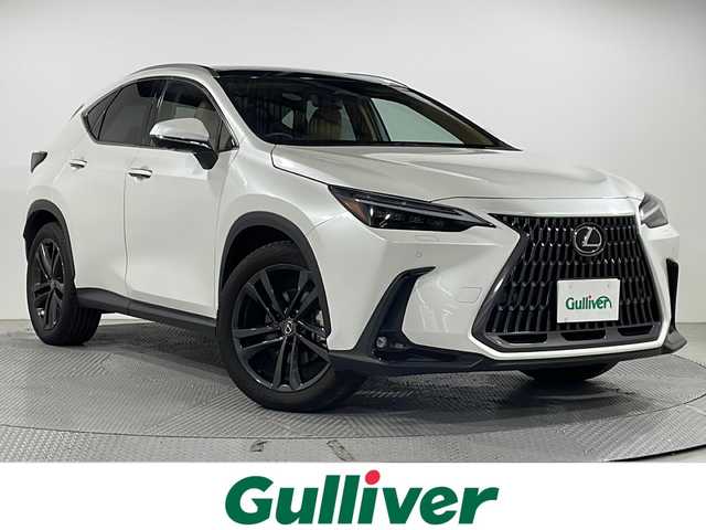 レクサス ＮＸ 350h バージョンL 広島県 2023(令5)年 1万km ソニッククォーツ 禁煙車/純正14型DA/セーフティーシステムプラス/パノラミックビューモニター/レーダークルーズコントロール/サンルーフ/置くだけ充電/パワーシート/シートメモリー/ステアリングヒーター/ビルトインETC/シートヒーター/エアシート/BSM/HUD