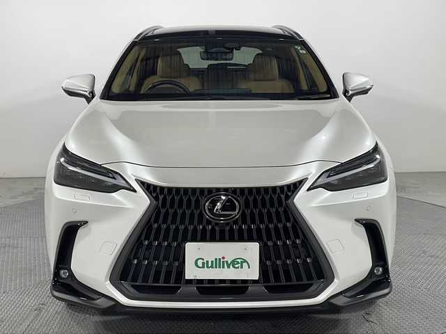 レクサス ＮＸ 350h バージョンL 広島県 2023(令5)年 1万km ソニッククォーツ 禁煙車/純正14型DA/セーフティーシステムプラス/パノラミックビューモニター/レーダークルーズコントロール/サンルーフ/置くだけ充電/パワーシート/シートメモリー/ステアリングヒーター/ビルトインETC/シートヒーター/エアシート/BSM/HUD