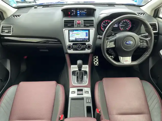 スバル レヴォーグ 1．6STIスポーツアイサイト 愛知県 2017(平29)年 2.6万km WRブルーパール 社外ナビ/・Bluetooth/・CD/DVD/・フルセグテレビ/・SD音楽録音/バックカメラ/サイドカメラ/衝突軽減ブレーキ/レーンキープアシスト/レザーシート/シートヒーター/パワーシート/前後ドライブレコーダー/レーダークルーズコントロール/ＥＴＣ
