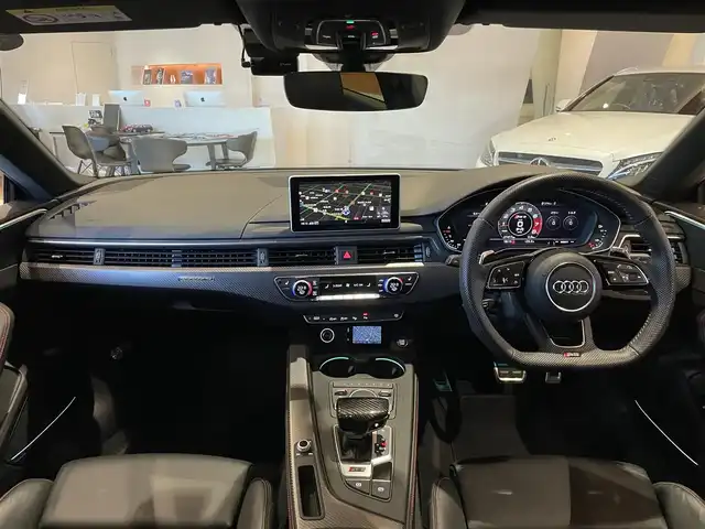 アウディ ＲＳ５ スポーツバック 道央・札幌 2019(令1)年 2.8万km ミトスブラックメタリック パノラマサンルーフ/アシスタンスパッケージ/　・パークアシスト/　・サラウンドビューカメラ/MSS Sportsダウンサス/MAXTON DESIGNエアロ/社外可変バルブ/純正メモリナビ/フルセグTV/USB/SD/Bluetooth/ナッパレザーシート/シートヒーター/Bang&Olufsenサラウンド/マトリクスLEDヘッドライト/パワーテールゲート/純正サス積込
