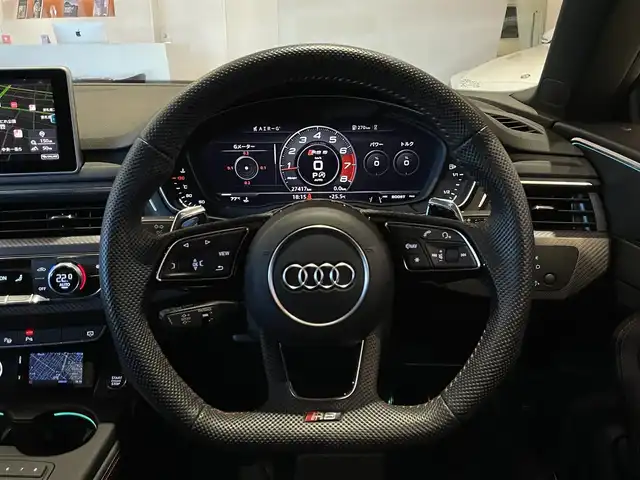 アウディ ＲＳ５ スポーツバック 道央・札幌 2019(令1)年 2.8万km ミトスブラックメタリック パノラマサンルーフ/アシスタンスパッケージ/　・パークアシスト/　・サラウンドビューカメラ/MSS Sportsダウンサス/MAXTON DESIGNエアロ/社外可変バルブ/純正メモリナビ/フルセグTV/USB/SD/Bluetooth/ナッパレザーシート/シートヒーター/Bang&Olufsenサラウンド/マトリクスLEDヘッドライト/パワーテールゲート/純正サス積込