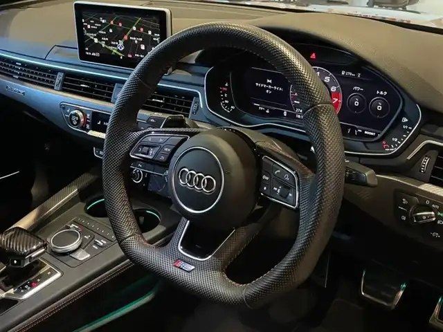 アウディ ＲＳ５ スポーツバック 道央・札幌 2019(令1)年 2.8万km ミトスブラックメタリック パノラマサンルーフ/アシスタンスパッケージ/　・パークアシスト/　・サラウンドビューカメラ/MSS Sportsダウンサス/MAXTON DESIGNエアロ/社外可変バルブ/純正メモリナビ/フルセグTV/USB/SD/Bluetooth/ナッパレザーシート/シートヒーター/Bang&Olufsenサラウンド/マトリクスLEDヘッドライト/パワーテールゲート/純正サス積込