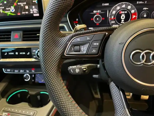 アウディ ＲＳ５ スポーツバック 道央・札幌 2019(令1)年 2.8万km ミトスブラックメタリック パノラマサンルーフ/アシスタンスパッケージ/　・パークアシスト/　・サラウンドビューカメラ/MSS Sportsダウンサス/MAXTON DESIGNエアロ/社外可変バルブ/純正メモリナビ/フルセグTV/USB/SD/Bluetooth/ナッパレザーシート/シートヒーター/Bang&Olufsenサラウンド/マトリクスLEDヘッドライト/パワーテールゲート/純正サス積込