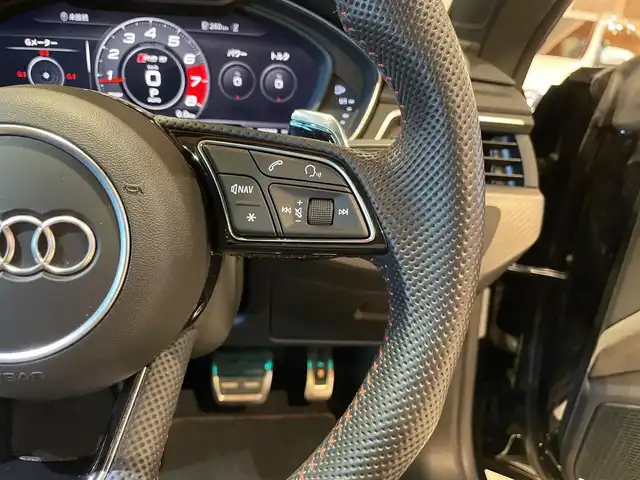 アウディ ＲＳ５ スポーツバック 道央・札幌 2019(令1)年 2.8万km ミトスブラックメタリック パノラマサンルーフ/アシスタンスパッケージ/　・パークアシスト/　・サラウンドビューカメラ/MSS Sportsダウンサス/MAXTON DESIGNエアロ/社外可変バルブ/純正メモリナビ/フルセグTV/USB/SD/Bluetooth/ナッパレザーシート/シートヒーター/Bang&Olufsenサラウンド/マトリクスLEDヘッドライト/パワーテールゲート/純正サス積込