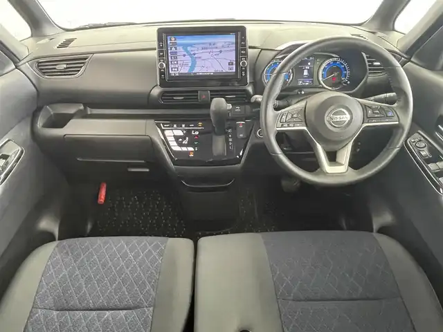 日産 ルークス HWS Gターボ プロパイロットED 大分県 2020(令2)年 1.2万km アトランティックブルー プロパイロット/エマージェンシーブレーキ/車線逸脱防止支援システム/先行車発進お知らせ機能/標識認識機能/ふらつき警報機能/アラウンドビューモニター/純正9型ナビ　型式：MM319D-L/【フルセグTV、DVD再生可、BT対応、USB】/ステアリングスイッチ/両側電動スライドドア/電動パーキング/オートホールド機能/アイドリングストップ/横滑り防止装置/電動格納ミラー/純正フロアマット/オートライト/LEDヘッドライト/LEDフォグ/コーナーセンサー/純正15インチアルミホイール