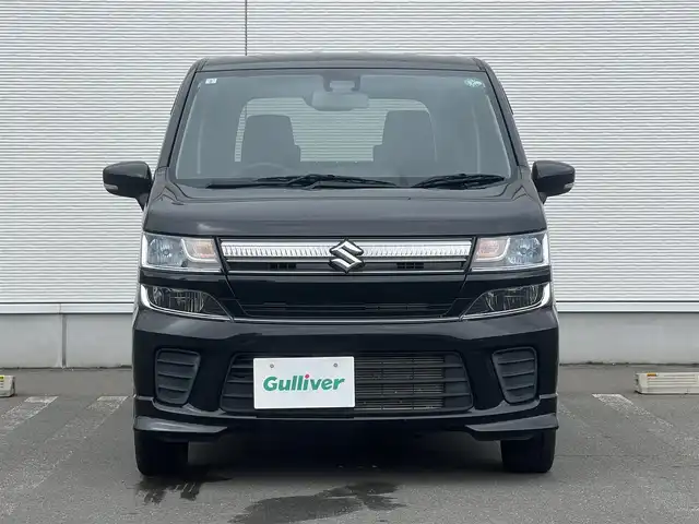 スズキ ワゴンＲ HYBRID FZ リミテッド 秋田県 2019(平31)年 4.8万km ブルーイッシュブラックパール3 ４WD/衝突軽減システム/社外メモリナビ/フルセグ/スズキ純正１５インチアルミ（夏タイヤ装着）/スマートキー/アイドリングストップ/プッシュスタート/レーンキープアシスト/オートマチックハイビーム/前席シートヒーター/ステアリングスイッチ/社外フロアマット/純正ドアバイザー/オートライト/オートエアコン/横滑り防止/盗難防止装置/寒冷地仕様/電動格納ウィンカーミラー/キーレスエントリー/保証書/取扱説明書/記録簿/スペアキー1本有