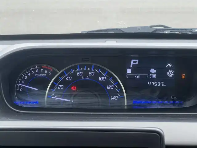 スズキ ワゴンＲ HYBRID FZ リミテッド 秋田県 2019(平31)年 4.8万km ブルーイッシュブラックパール3 ４WD/衝突軽減システム/社外メモリナビ/フルセグ/スズキ純正１５インチアルミ（夏タイヤ装着）/スマートキー/アイドリングストップ/プッシュスタート/レーンキープアシスト/オートマチックハイビーム/前席シートヒーター/ステアリングスイッチ/社外フロアマット/純正ドアバイザー/オートライト/オートエアコン/横滑り防止/盗難防止装置/寒冷地仕様/電動格納ウィンカーミラー/キーレスエントリー/保証書/取扱説明書/記録簿/スペアキー1本有