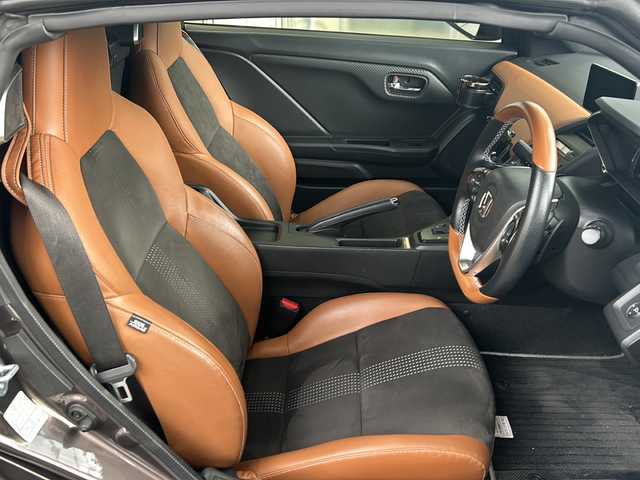 ホンダ Ｓ６６０ α 特別仕様車ブルーノレザーED 高知県 2017(平29)年 16.8万km ベルベットマルーンメタリック トラストマフラー/リアスポイラー/16インチSSRIIIアルミホイール/ディスプレイオーディオ/Bluetooth接続/ステアリングスイッチ/パドルシフト/茶ハーフレザー/バックカメラ/スマートキー/クルコン/ドラレコ/純正フロアマット/オートライト/LEDヘッドライト