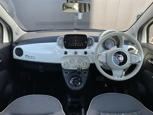 フィアット ５００ 1．2 ポップ 長野県 2018(平30)年 5.5万km 白 １オーナー/　後期型/　純正オーディオ/　ＡｐｐｌｅＣａｒＰｌａｙ/　ｂｌｕｅｔｏｏｔｈ/　ＵＳＢ/　アイドリングストップ/　キーレス/　禁煙車/　サイドエアバック/　保証書・取説・スペアキー