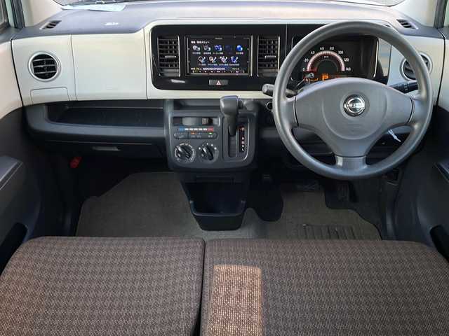 日産 モコ S FOUR 福島県 2012(平24)年 2.5万km アロマティックアクア 4WD ナビ フルセグTV　Bluetooth CD DVD再生　運転席シートヒーター ライトレベライザー リモコンキー 社外13インチアルミホイール ドアバイザー ベンチシート