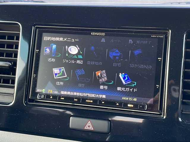 日産 モコ S FOUR 福島県 2012(平24)年 2.5万km アロマティックアクア 4WD ナビ フルセグTV　Bluetooth CD DVD再生　運転席シートヒーター ライトレベライザー リモコンキー 社外13インチアルミホイール ドアバイザー ベンチシート