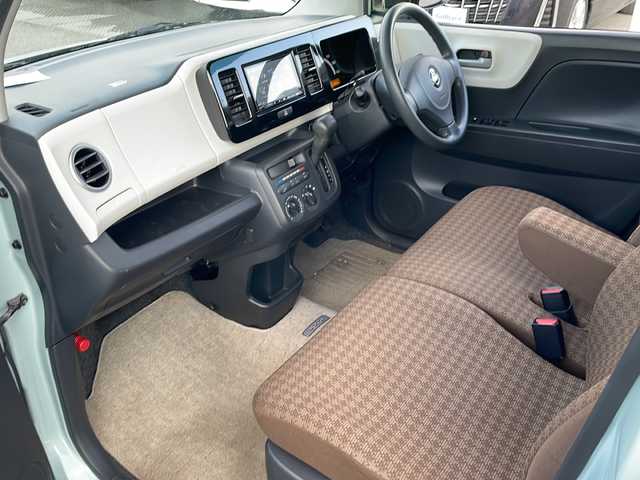 日産 モコ S FOUR 福島県 2012(平24)年 2.5万km アロマティックアクア 4WD ナビ フルセグTV　Bluetooth CD DVD再生　運転席シートヒーター ライトレベライザー リモコンキー 社外13インチアルミホイール ドアバイザー ベンチシート