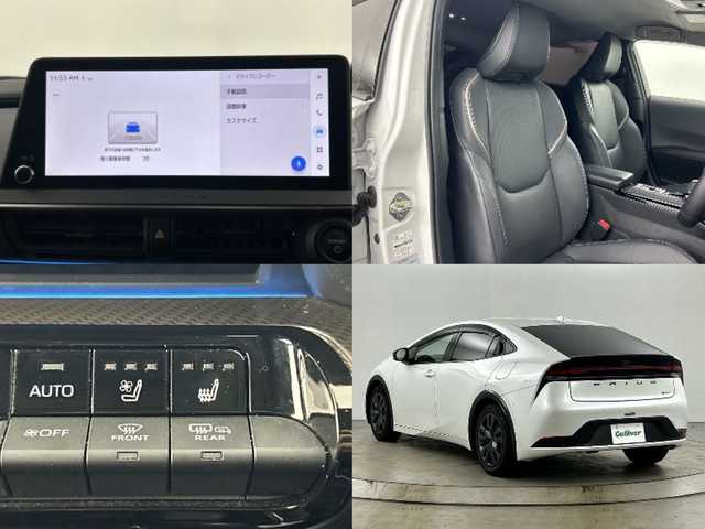 トヨタ プリウス Z 愛知県 2023(令5)年 3.9万km プラチナホワイトパールマイカ 禁煙車/純正12.3インチナビ/（AM/FM/Bluetooth/USB/フルセグTV/HDMI)/全方位カメラ/ワイヤレス充電/AC100V電源/トヨタセーフティセンス/・プリクラッシュセーフティ/・レーントレーシングアシスト/・レーンディパーチャーアラート/・ブラインドスポットモニター/・パーキングセンサー/・フロントクロストラフィックアラート/・リアクロストラフィックアラート/・レーンチェンジアシスト/・オートマチックハイビーム/・レーダークルーズコントロール/・ロードサインアシスト/パーキングアシスト/デジタルインナーミラー/ETC2.0/前後ドライブレコーダー（ナビ内蔵）/前席シートヒーター/前席シートベンチレーション/パワーシート/メモリシート/ステアリングヒーター/パワーバックドア/スマートキー/プッシュスタート/LEDヘッドライト/フロントフォグランプ/オートライト/フロアマット/横滑り防止装置/電子パーキングブレーキ/オートホールド/電動格納ミラー/ステアリングスイッチ