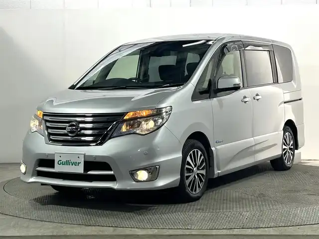 日産 セレナ ハイウェイS S HV Aセーフ 大阪府 2014(平26)年 6万km ブリリアントシルバー 純正ナビ(フルセグ/DVD再生/Bluetooth) 衝突軽減 両側パワースライドドア 全方位カメラ ETC クルコン クリアランスソナー レーンアシスト スマートキー Pスタート リアオートエアコン