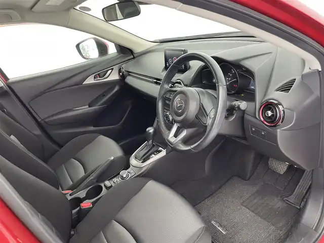 マツダ ＣＸ－３ XD 富山県 2017(平29)年 4.3万km ソウルレッドプレミアムメタリック 純正ナビ（AM/FM/DVD/BT/ワンセグ）/バックカメラ/ETC/衝突被害軽減システム/横滑り防止装置/アイドリングストップ/オートLEDライト/純正アルミホイール/純正フロアマット/革巻きステアリング/ステアリングスイッチ/スマートキー/スペアキー