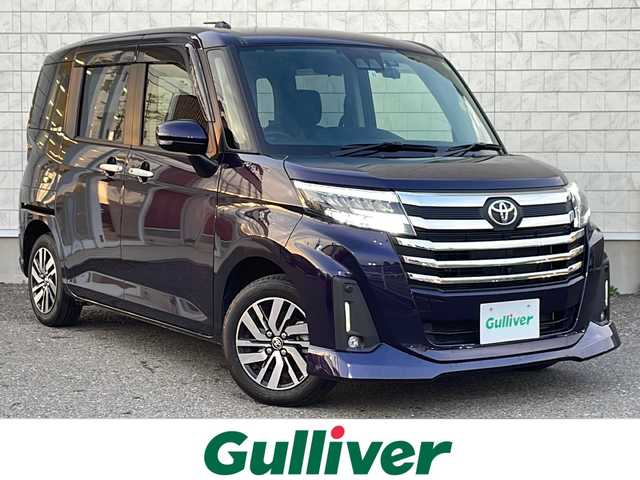 トヨタ ルーミー カスタムG 福島県 2022(令4)年 1.3万km クールバイオレットクリスタルシャイン ワンオーナー　スマアシ　純正９型ナビ　全周囲Ｃ　Ｂｌｕｅｔｏｏｔｈ　前後ドラレコ　レーダークルーズ　両側パワスラ　フルセグ　ＥＴＣ　コーナーセンサー　純正１４ＡＷ　オートＬＥＤ　フォグ　スペアキー