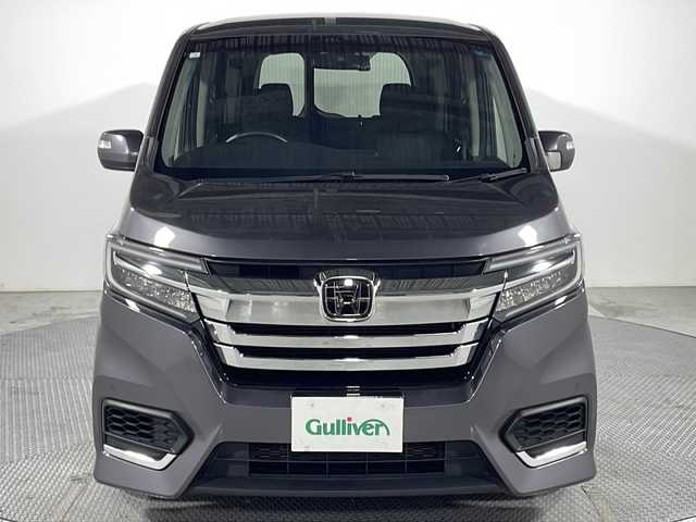 ホンダ ステップワゴン スパーダ ハイブリッド B ホンダセンシング 広島県 2018(平30)年 3.5万km モダンスティールM 禁煙車/純正ナビ(VXM-184Ci)/バックカメラ/両側パワースライドドア/レーダークルーズコントロール/電動パーキングブレーキ/ドラレコ/ＥＴＣ/コーナーセンサー/衝突軽減/レーンキープ/踏み間違い防止/ＬＥＤヘッドライト