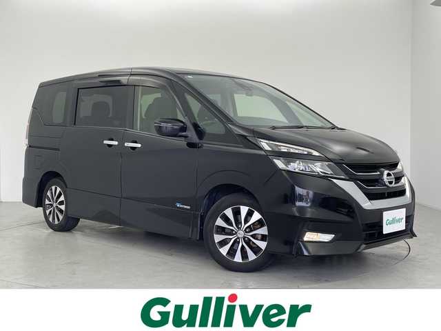 日産 セレナ ハイウェイスター 大阪府 2017(平29)年 3.8万km ダイヤモンドブラック 社外ナビ/・Bluetooth/・CD/DVD/・フルセグテレビ/・SD音楽録音/バックカメラ/両側パワースライドドア/衝突軽減ブレーキ/レーンキープアシスト/オートマチックハイビーム/クルーズコントロール/前後ドライブレコーダー/ETC/LEDヘッドライト