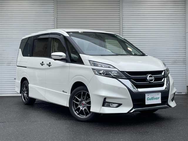 日産 セレナ ハイウェイスター Vセレクション 福島県 2017(平29)年 7.8万km ブリリアントホワイトパール ワンオーナー/4WD/純正9インチメモリーナビ/CD/DVD/BD/SD/BT/USB/フルセグTV/セーフティパックB/プロパイロット/インテリジェントアラウンドビューモニター/インテリジェントルームミラー/両側パワースライドドア/レーダークルーズコントロール/クリアランスソナー/ステアリングリモコン/アイドリングストップ/ロッドホルダー/純正ドライブレコーダー/ビルトインETC/USB充電ポート/オートライト/LEDヘッドライト/フォグライト/電動パーキングブレーキ/プッシュスタート/純正ドアバイザー/純正フロアマット