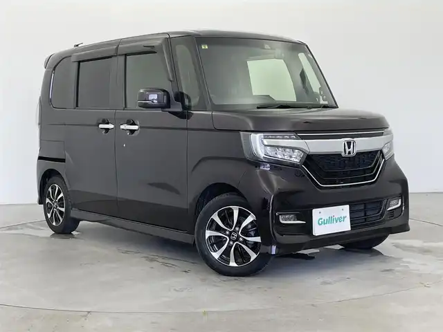ホンダ Ｎ ＢＯＸ カスタム G L ホンダセンシング 富山県 2020(令2)年 2.1万km プレミアムベルベットパープル・パール ワンオーナー/純正ナビ（AM/FM/CD/DVD/USB/BT）/フルセグTV/バックカメラ/片側パワースライドドア/衝突被害軽減ブレーキ/アダプティブクルーズコントロール/レーンキープアシスト/オートマチックハイビーム/LEDヘッドライト/シーケンシャルターンランプ/ロードサインアシスト/コーナーセンサー/ハーフレザーシート/前席シートヒーター/ビルトインETC/ドライブレコーダー前後/純正14インチAW/スマートキー×２/プッシュスタート/アイドリングストップ/純正フロアマット/保証書/取扱説明書
