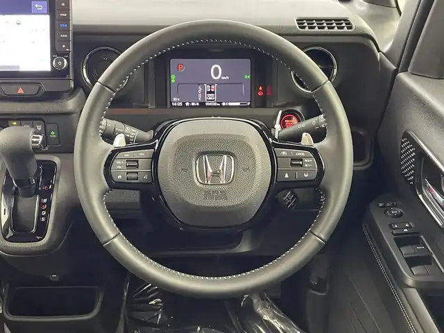 ホンダ Ｎ ＢＯＸ カスタム ターボ 福島県 2024(令6)年 0.5万km プラチナホワイトパール 純正９型ナビ　両側電動　衝突軽減　前席シートヒーター　フルセグＴＶ　バックカメラ　純フロアマット　１５インチＡＷ　レーンアシスト　追従クルコン　オートライト　純正マット