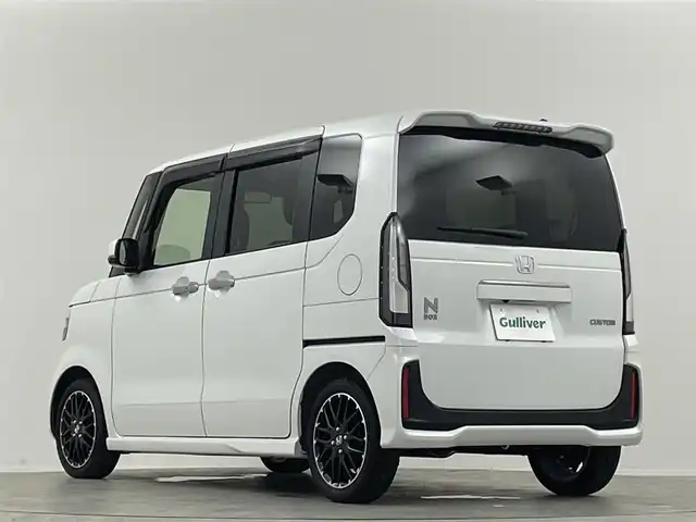 ホンダ Ｎ ＢＯＸ カスタム ターボ 福島県 2024(令6)年 0.5万km プラチナホワイトパール 純正９型ナビ　両側電動　衝突軽減　前席シートヒーター　フルセグＴＶ　バックカメラ　純フロアマット　１５インチＡＷ　レーンアシスト　追従クルコン　オートライト　純正マット